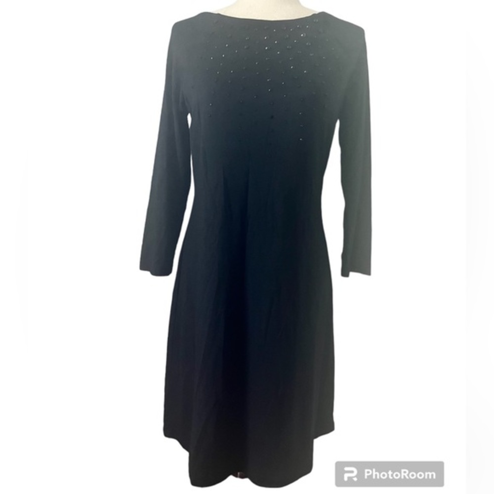 Tommy‎ Bahama Black Long Sleeve Dress Size small